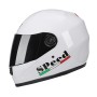 BYB 858A Motorcycle Full-Handed Keep Warm Anti-Fog Helmet, Specification: Tea Color Lens(White)