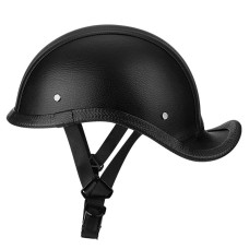 BYB CJY-116 Retro Tail Cocked Motorcycle Helmet, Size: One Size About 56-60cm(Black)