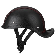 BYB CJY-116 Ретро хвостовой шлем с хвостом, размер: один размер около 56-60 см (красная линия черная)