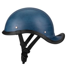 BYB CJY-116 Ретро хвостовой шлем с мотоциклом, размер: один размер около 56-60 см (синий цвет)