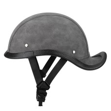 BYB CJY-116 Ретро хвостовой шлем с мотоциклом, размер: один размер около 56-60 см (серый)