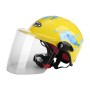 BYB X-201 Children Cartoon Helmet Electric Car Protective Cap, Specification: Transparent Lens(Lemon Yellow Bubble Fish)