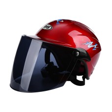 BYB X-2011 Carty Cartoon Helmet Electric Car Защитная крышка, спецификация: Цвета чая (красный)