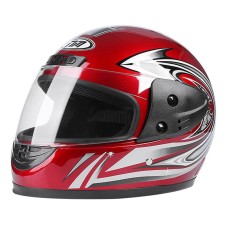 NM 811 Motorcycle Helmet Four Seasons Universal Paint Simple Full Helmet, Size: One Size 58-60cm(Red)