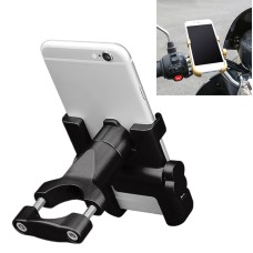 Motorcycle Handlebar Aluminum Alloy Phone Bracket, Suitable for 60-100mm Device(Black)