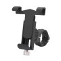 360 Degree Rotatable Aluminum Alloy Phone Bracket for Bicycle, Suitable for 50-100mm Device(Black)