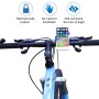 360 Degree Rotatable Aluminum Alloy Phone Bracket for Bicycle, Suitable for 50-100mm Device(Black)