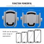 Motorcycle Aluminium Alloy Quick Release Mobile Phone Holder Bracket, Rearview Mirror Version(Silver)