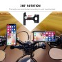 Motorcycle Aluminium Alloy Pressure Casting Mobile Phone Holder Bracket, Handlebar Version (Black)