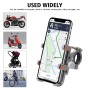 MPB-91 Motorcycle Six Claws Aluminium Alloy Mobile Phone Holder Bracket(Steel Color)
