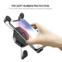 ZH-1558A1 Motorcycle Handlebar X-shape Aluminum Alloy Phone Holder