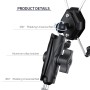 ZH-1558C1 Motorcycle M8 Ball Joint X-shape Aluminum Alloy Phone Holder