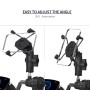 ZH-1558C1 Motorcycle M8 Ball Joint X-shape Aluminum Alloy Phone Holder