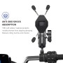 ZH-1558D1 Motorcycle M10 Ball Joint X-shape Aluminum Alloy Phone Holder