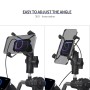 ZH-1558C2 Motorcycle M8 Ball Joint X-shape Aluminum Alloy Qi Wireless Charging Phone Holder