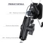 ZH-1558D2 Motorcycle M10 Ball Joint X-shape Aluminum Alloy Qi Wireless Charging Phone Holder