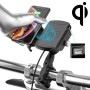 ZH-19414A1 Motorcycle Handlebar Qi USB Wireless Charging Phone Holder