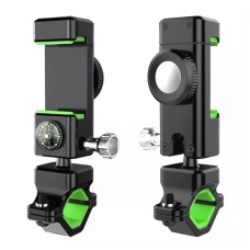 Bicycle / Motorcycle Anti-theft Anti-take Off Mobile Phone Holder without Light (Green)