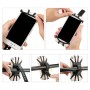 360 Degree Rotation Silica Gel Bicycle Phone Holder for 4-6.8 inch Mobile Phone(Black)