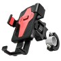 hoco CA73 One-button Bicycle / Motorcycle Universal Bracket Phone Mount(Black Red)