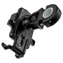 hoco CA73 One-button Bicycle / Motorcycle Universal Bracket Phone Mount(Black Red)