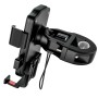 hoco CA73 One-button Bicycle / Motorcycle Universal Bracket Phone Mount(Black Red)