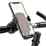 hoco CA73 One-button Bicycle / Motorcycle Universal Bracket Phone Mount(Black Red)