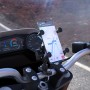 WUPP CS-1133A1 Motorcycle Four-claw X Shape Adjustable Mobile Phone Holder Bracket, Double Tap Buckle Version