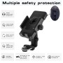 WUPP CS-1135A2 Motorcycle Adjustable Wireless Charging Mobile Phone Holder Bracket, Double Tap Buckle Version