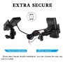 WUPP CS-1135A2 Motorcycle Adjustable Wireless Charging Mobile Phone Holder Bracket, Double Tap Buckle Version