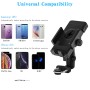 WUPP CS-1135A2 Motorcycle Adjustable Wireless Charging Mobile Phone Holder Bracket, Double Tap Buckle Version