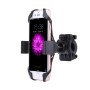 360 Degree Rotation Bicycle Phone Holder with Flexible Stretching Clip for iPhone 7 & 7 Plus / iPhone 6 & 6 Plus / iPhone 5 & 5C & 5s(Black)