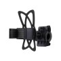 360 Degree Rotation Bicycle Phone Holder with Flexible Stretching Clip for iPhone 7 & 7 Plus / iPhone 6 & 6 Plus / iPhone 5 & 5C & 5s(Black)