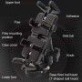 Universal Strip Shaped Ball Head Motorcycle U-shaped Bolt Handlebar Multi-function Mobile Phone Holder, Suitable for Mobile Phone Width: 5.5-9.5cm  