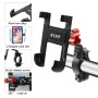 WUPP CS-896A1 Multi-function Motorcycle Aluminum Alloy Mobile Phone Holder(Black)