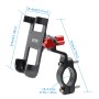 WUPP CS-896A1 Multi-function Motorcycle Aluminum Alloy Mobile Phone Holder(Steel Color)