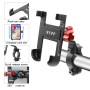 WUPP CS-896A1 Multi-function Motorcycle Aluminum Alloy Mobile Phone Holder(Steel Color)