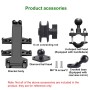 M10 Bolt Ball-Head Motorcycle Multi-function Eight-jaw Aluminum Phone Navigation Holder Bracket