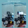 RUIGPRO Motorcycle Handlebar Alloy Phone Bracket for GoPro HERO9 Black / HERO8 Black /7 /6 /5, Insta360 One R, DJI Osmo Action, Xiaoyi Sport Cameras(Black)