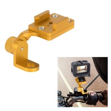 RUIGPRO Motorcycle Handlebar Alloy Phone Bracket for GoPro HERO9 Black / HERO8 Black /7 /6 /5, Insta360 One R, DJI Osmo Action, Xiaoyi Sport Cameras(Gold)