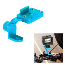 RUIGPRO Motorcycle Handlebar Alloy Phone Bracket for GoPro HERO9 Black / HERO8 Black /7 /6 /5, Insta360 One R, DJI Osmo Action, Xiaoyi Sport Cameras(Cyan)