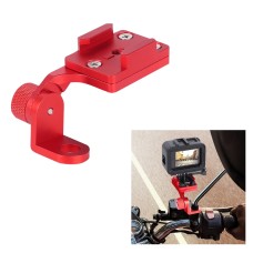 RUIGPRO Motorcycle Handlebar Alloy Phone Bracket for GoPro HERO9 Black / HERO8 Black /7 /6 /5, Insta360 One R, DJI Osmo Action, Xiaoyi Sport Cameras(Red)