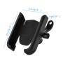 CS-1068B1 Motorcycle Aluminum Alloy Mobile Phone Holder Bracket, Mirror Holder Version (Black)