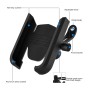 CS-1068B1 Motorcycle Aluminum Alloy Mobile Phone Holder Bracket, Mirror Holder Version (Black)