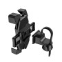 Hoco CA58 Light Ride One-button Bicycle Motorcycle Universal Mobile Phone Holder Bracket (Black)