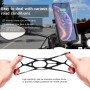 CS-1066B1 Motorcycle Aluminum Alloy Mobile Phone Holder Bracket with Charging Function, Mirror Holder Version (Black)