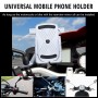 CS-1066B2 Motorcycle Aluminum Alloy Mobile Phone Holder Bracket with Charging Function, Mirror Holder Version(Silver)