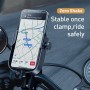 Baseus SUKJA-01 Armor Motorcycle Bike Mobile Phone Holder Bracket(Black)