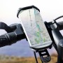 KUULAA Silicone Shockproof Universal Bicycle Phone Holder for 4.5-6.0 inch Mobile Phone(Black)