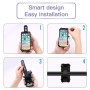 KUULAA Silicone Shockproof Universal Bicycle Phone Holder for 4.5-6.0 inch Mobile Phone(Black)